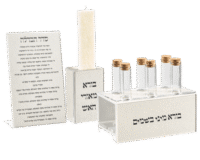 Luxury Leather Havdalah Set (4-Piece)