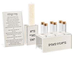 Luxury Leather Havdalah Set (4-Piece)